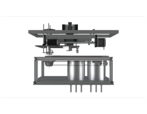 Rendering of the inner workings of our CASA printer